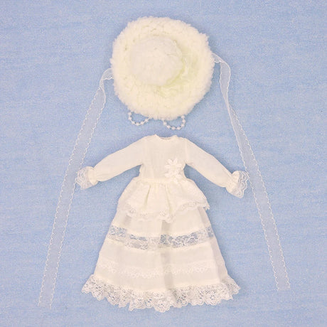 Handmade Blyth Doll Bear suit Clothes Doll Blyth Doll Clothes Princess Dress With White Lace For Ymy Licca Azones Ob24 Ob27 Fr