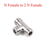 1PC RF Coaxial Connector Splitter N Male/Female to N Male/Female Adapter Use For Repeater Amplifier Communication Antenna