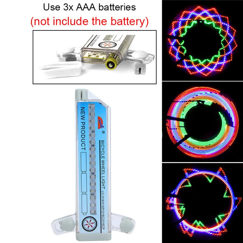New Bicycle Spoke Lights Induction LED Colorful Bike Light Safety Warning Light Road Bike Motorcycle Car Cycling Accessories