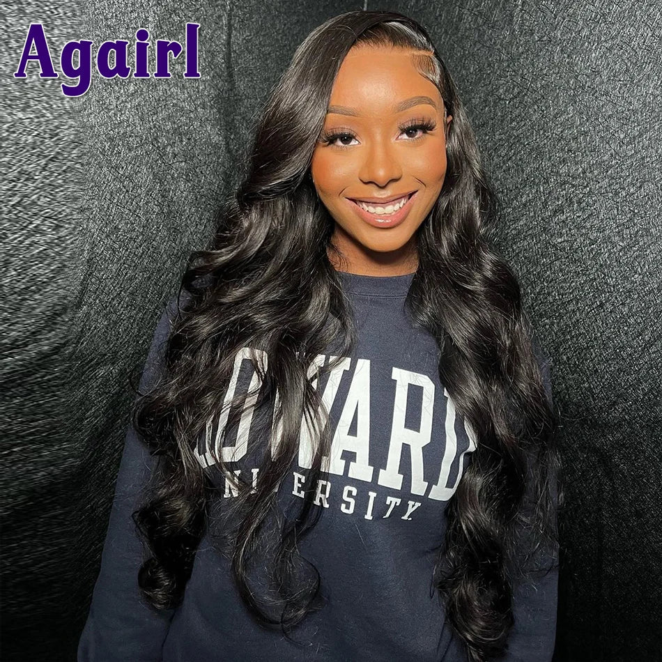 13X4 Highlight Human Hair Wigs Peruvian Virgin Body Wave Lace Front Wig Honey Blonde Brown with Black 13x6 Wavy Lace Frontal Wig