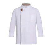 Newest Solid Mens Chef Jacket Short Long Sleeve Chef Coat Restaurant Bakery Catering Work Wear Coat Women Kitchen Cook Clothing