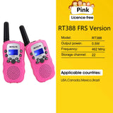 RETEVIS RT388 Walkie Talkie Children 2 Pcs Children's Radio Receiver Walkie-Talkie Kids Birthday Gift Child Toys for Boys Girls