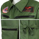 Pilot Uniform Army Green TOP GUN Costume for Adult Cosplay Military Uniform Women Men Fighter Pilot Costume Plus Size