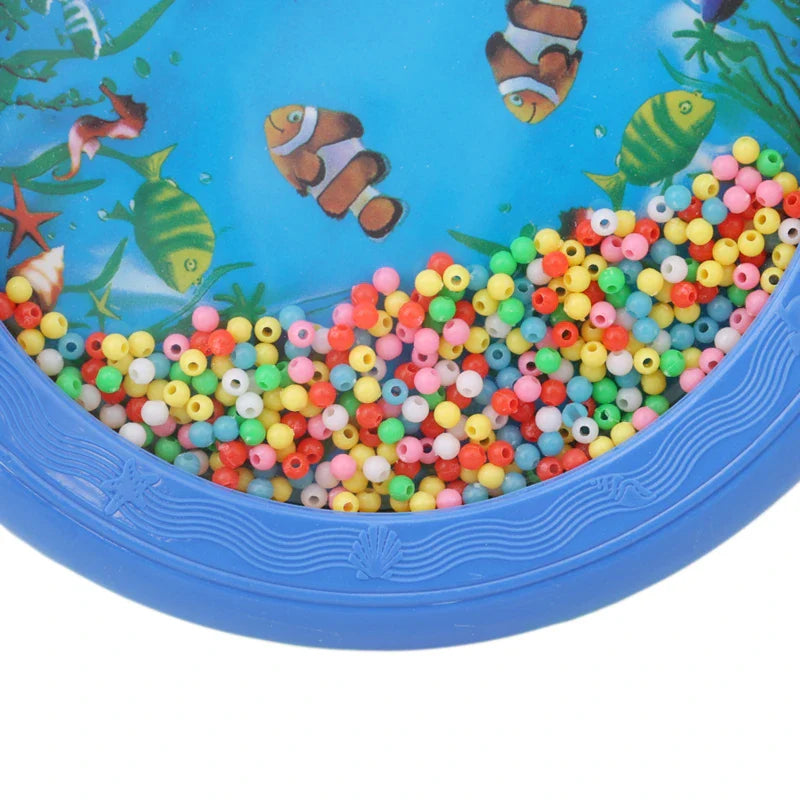 2PCS Kid Child Ocean Wave Bead Drum Gentle Sea Sound Musical Educational Toy Tool For Baby Early Learning Music Instrument Toys