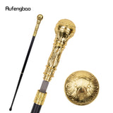 Colorful Luxury Round Handle Walking Stick with Hidden Plate Self Defense Fashion Cane Plate Cosplay Crosier Stick 93cm