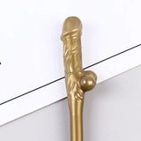 10Pcs Gold Penis Straws Bachelorette Party Decoration Disposable Tableware