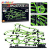 116-343Pcs Spacerail Roller Coaster Ball Toys Maze Race Track Games Operated Glows In Dark DIY Kid Science Educational Toy