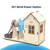 DIY Wind Power Station Students Science and Technology Hand-assembled Teaching Aids Stem Children's Educational Toys