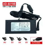 19V 3.16A 60W 5.5x3.0mm PA-1600-96 AD-6019B  ADP-60ZH D AC Adapter For Samsung R429 R430 R428 R528 Laptop Power Supply Charger