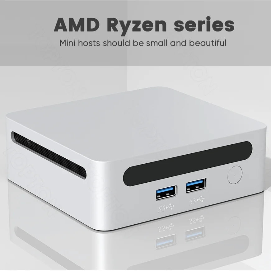 KingNovy Windows 11Mini PC Gamer AMD Ryzen 9 5900HX 7 7730U 5800U DDR4 3200MHz komputer Gaming Mini Barebone 8K HTPC WiFi6 BT5.2