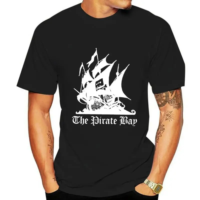 fashion mens t-shirt PIRATE BAY mininova TORRENT Demonoid napster Nerd T-Shirt SIZES S-5X MAN T-SHIRT