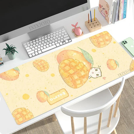 Mouse Pad Gaming Kawaii Cute Fruit XL Custom Computer Mousepad XXL keyboard pad Office Carpet Soft Office Accessories Mice Pad