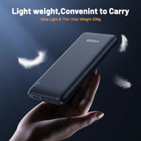 QOOVI 10000mAh Power Bank Ultra-thin Portable Charger For iPhone 13 Xiaomi Samsung Huawei External Battery 10000 mAh PowerBank