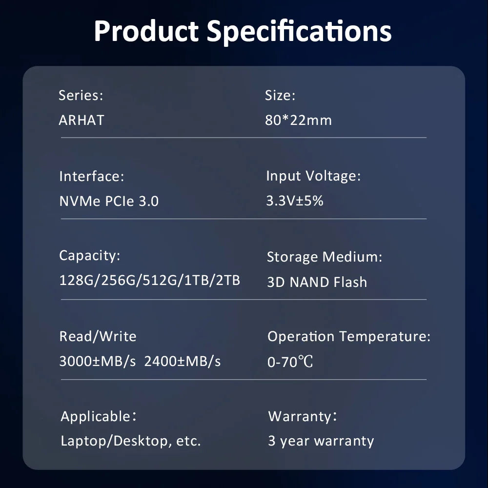 HUADISK SSD NVMe M2 1TB 512GB Internal SSD Drive TLC PCIe3.0 3300MBps Speed for GIGABYTE/MSI/ X99 X79 for DIY Gaming Computer PC