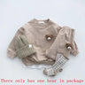 Girls Clothes Sets Korean Children Spring Autumn Sweatshirt Top+Flare Pant Suit Tracksuit Baby Clothing Boys Loungewear Outfits