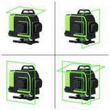 tripod/Professional Level Green Light Building Tool Level Lines 4d Self-leveling Cross Horizontal  16 Laser Levels Laser