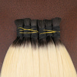 Natural Deep Black Brown Color Cabelo Loiro Vietnamita Blonde Color Hair Bulk 613 Human Hair Bundles Hair Extensions