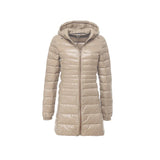 7XL 8XL Plus Long Down Jacket Women Winter Ultra Light Down Jacket Women With Hooded Down Coat Female Big Size Coats