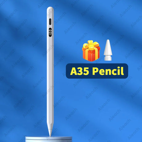 For Apple Pencil 2 1 AIEACH A35 iPad Pencil with Power Display, Palm Rejection, Tilt Stylus Pen for iPad Pro 11 Air 4 5 9th 10th