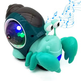 Children Toy Crawling Crab Walking Dancing Electronic Pets Robo Hermit Crab Snail Glowing With Music Light Baby Toddler Toy Gift