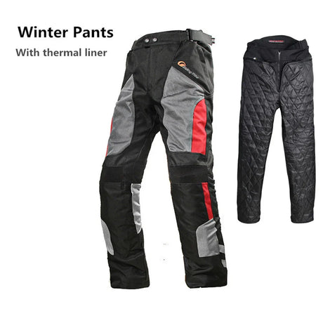 Motorcycle Pants Waterproof Breathable Warm All Season Motocross Rally Rider Riding Protection Trousers With free Kneepads HP-12