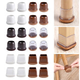 Silicone Protective Cover Mute Table Leg Chair Cover Chair Leg Floor Protectors with Thick Wrap Felt Pads Silicone