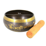 Tibetan Bowl Copper Nepalese Bowl Handmade Tibetan Singing Bowl Set Religion Carft with Mallet Mat Easy To Play for Beginners