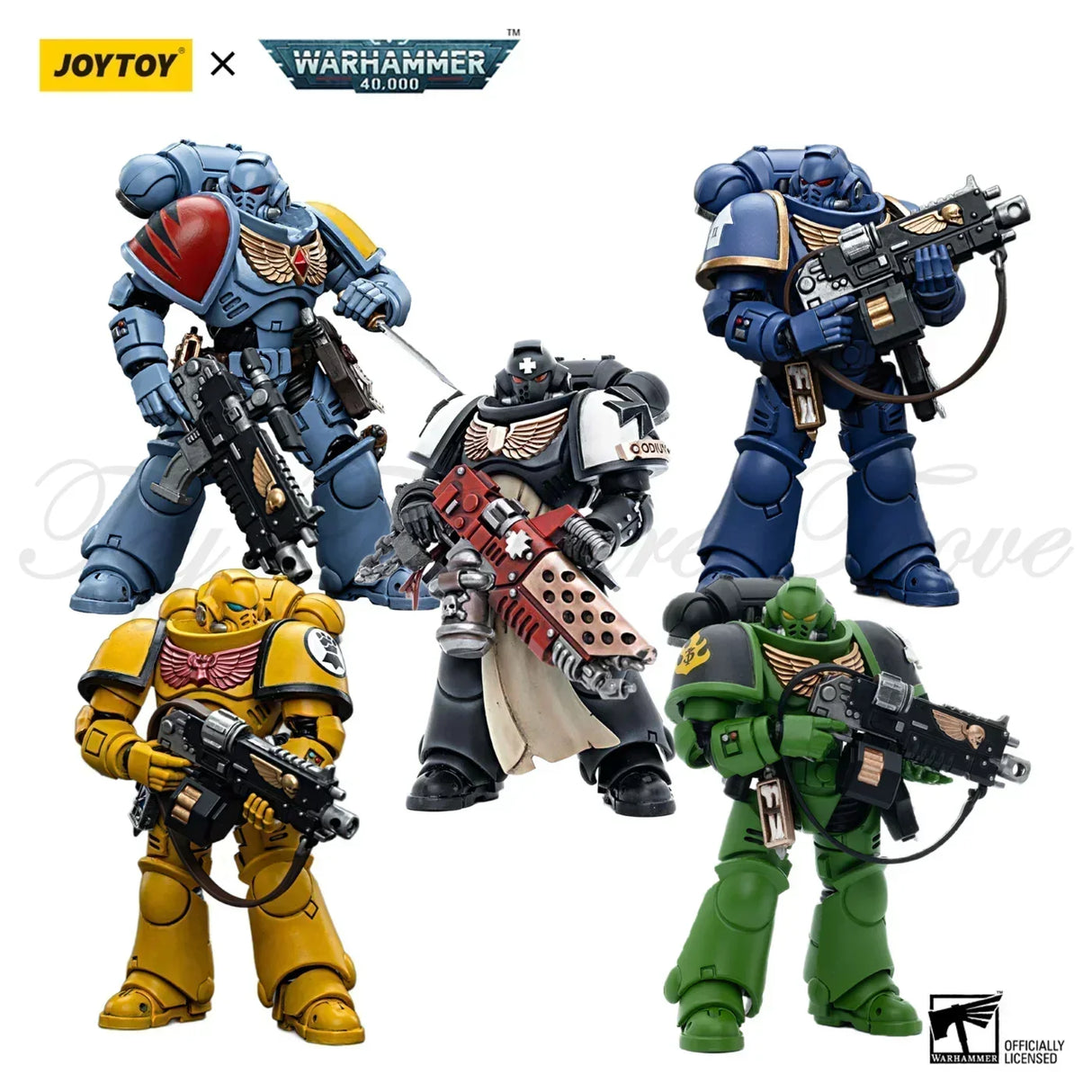 [In-Stock] JOYTOY Warhammer 40k 1/18 Action Figures Ultramarines Intercessors Imperial Fists Blood Angels Anime Military Model