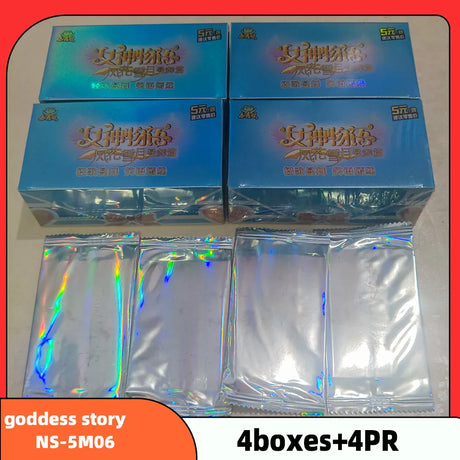 Wholesale 4 Boxes Goddess Story NS-11 Collection Card PR Anime Games Girl Party Swimsuit Bikini Feast Booster Box Doujin