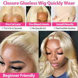 Melodie 40inch 613 Honey Color Body Wave 13x6 HD Lace Frontal Wig Human Hair Brazilian 13x4 Lace Front Wig Glueless For Women