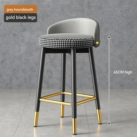 Round Kitchen Bar Chair Modern Luxury Office Reception Desk Bar Chair Highchairs Counter Stool Design Chaise Household Products