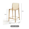 Nordic Acrylic Transparent Bar Chairs Modern Backrest Household Design Bar Chairs High Stools Muebles Household Items WZ50BC