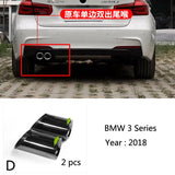 For BMW 1 2 3 4 5 Series X1 3GT F20 F22 F30 F32 F34 F36 F10 F48 Car-Styling Rear Exhaust Pipe Cover Trim Frame Auto Accessories