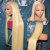 30 40 Inch 613 Honey Blonde 13x4 Lace Front Human Hair Wigs Color Straight 250 Density 13x6 HD Transparent Frontal Wig For Women