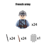 New WW2 Military Building Block Germany US British French Soviet Italian Action Figure Soldier Army Weapon Bricks Kids War Toys