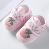 Newborn Baby Boy Girls Shoes Spring Autumn Lovely Floral Embroidery Anti-Slip Sneaker Crib Shoes Soft Cotton Cute First Walkers