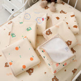 Reusable Baby Changing Mat Cover Waterproof Mattress Bed Sheets for Newborns Portable Diaper Mat Bed Sheets and Play Mat