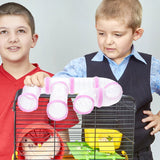 Hamster Tubes Glider Tool Cage Pink Hideaway Maze Accessories Outer Pets Hut Exercising Rats Playground Plastic Hedgehogs