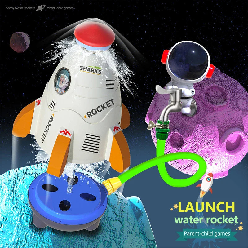 Interesting Water Pressure Rocket Launcher Outdoor Parent-child Interaction Games Sports Water Toys Watering Boys Girls Children