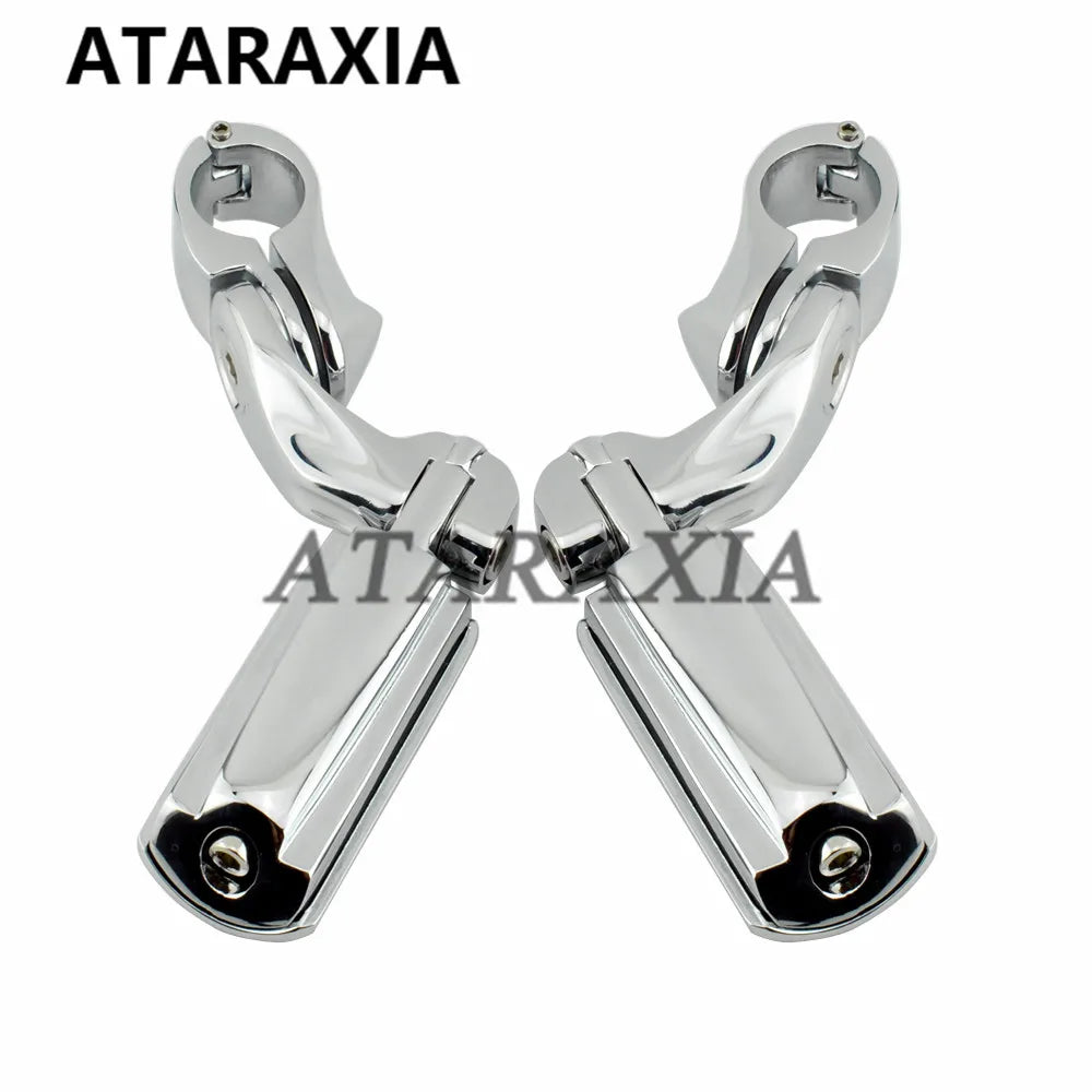 32mm 1-1/4" Motorcycle Foot Pegs Highway Pedals Footrest For Harley Touring Road Electra Street Glide King XL 883 1200