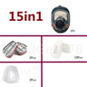 Protective mask, spray painted, chemical fire protection, wide field of view, full face mask, acid and alkali gas, 6800 gas mask