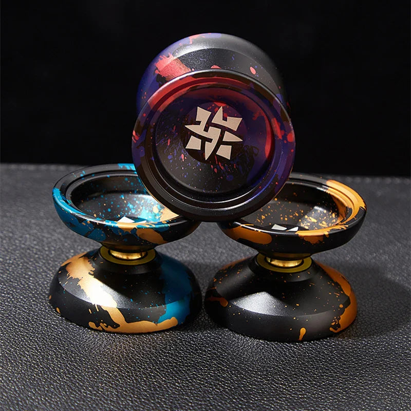 Yoyo Professional Magic Yoyo Metal Yoyo with 10 Ball Bearing Alloy Aluminum High Speed Unresponsive YoYo Toy Yoyo for Kids Adult