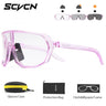 SCVCN Photochromic Men Cycling Sunglasses UV400 Sports Bicycle Women Running Hiking Glasses Road MTB Eyewear Goggles with Case