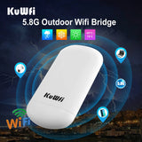 KuWFi Outdoor Wifi Bridge Router 450Mbps Long Range 2KM Wireless Router CPE Access Point 5.8G Wireless Bridge Wireless Repeater