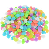 50Pcs 2cm Luminous Stones Garden Pebbles Glow In The Dark Garden Outdoor Sidewalk Rocks Decoration Aquarium Glowing Stone