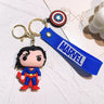 Marvel Keychain Silicone Bag Keyring For Women Disney Spider Man Key Holder Car Hanging Accessories Jewelry Gifts