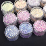 10g/Bottle UV Light Sensitive Changing Color Nail Art Glitter Powder Laser Nail Sequins DIY Jewelry Making Accessories