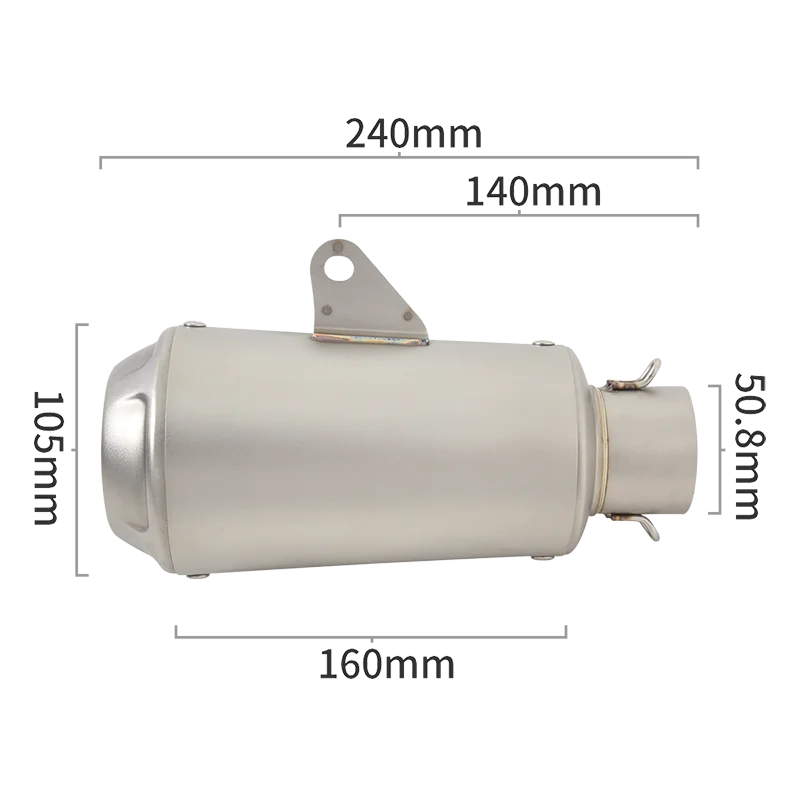 For Husqvarna SVARTPILEN VITPILEN 401 125 250 2020 2021 2022 Motorcycle Exhaust Escape Muffler Modified With Middle Link Pipe