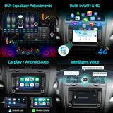 LeeKooLuu car intelligent system android auto radio 2din multimedia player for Volkswagen VW T5 Polo Golf 5 6 Passat b6 b7 Skoda