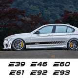 Car Side Door Sticker Body Vinyl Decal Decor Accessories For BMW E39 E46 E28 E30 E34 E36 E53 E60 E61 E62 E70 E87 E90 E91 E92 E93